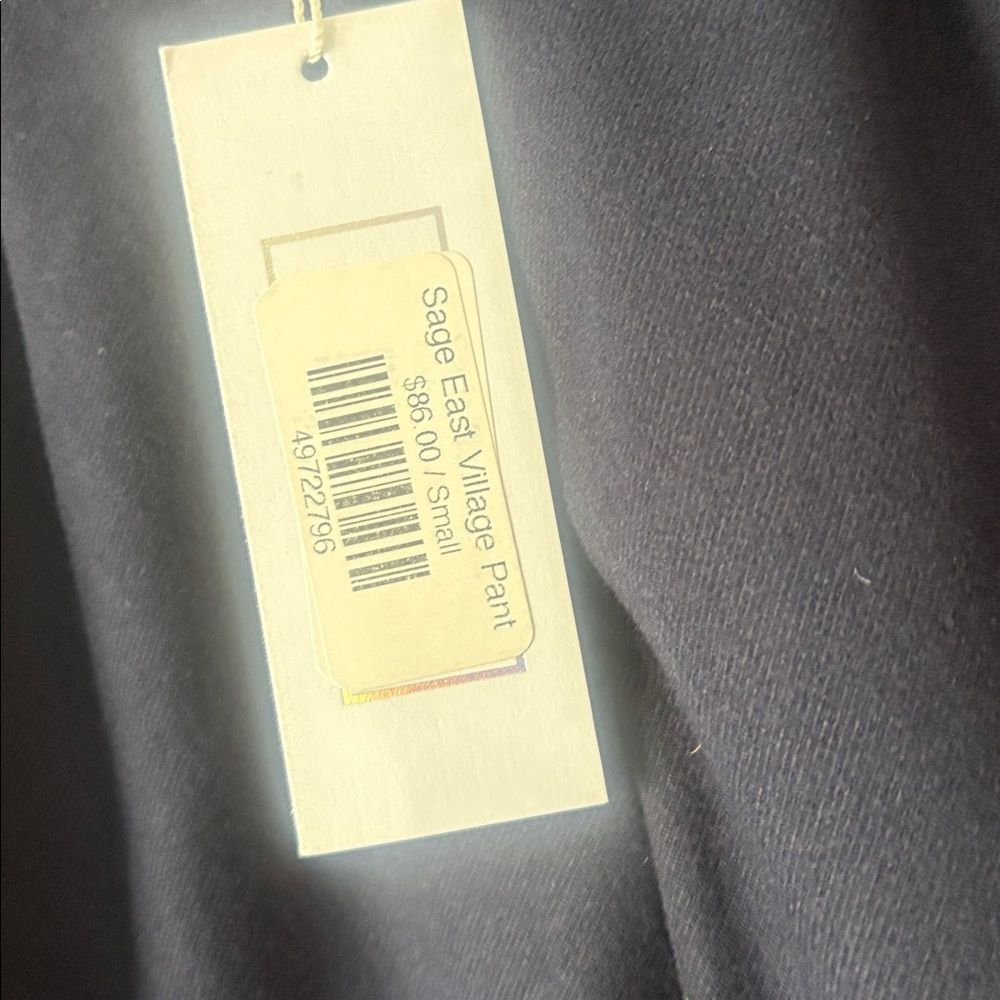 NWT Sage the Label East VIllage Pant Navy Blue Flare Leg Trouser Pants Sz Small - Picture 5 of 8